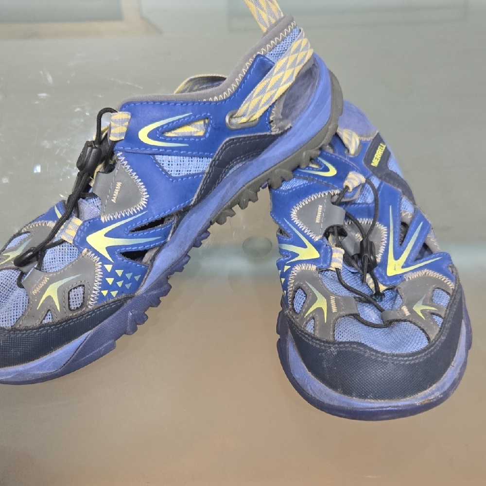 Merrell Kids Blue and Yellow Water Shoes